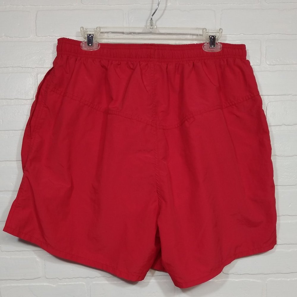 Dolfin men's red lifeguard bathing suit swim trunks Nylon XXL 2X Big Man - Picture 3 of 7